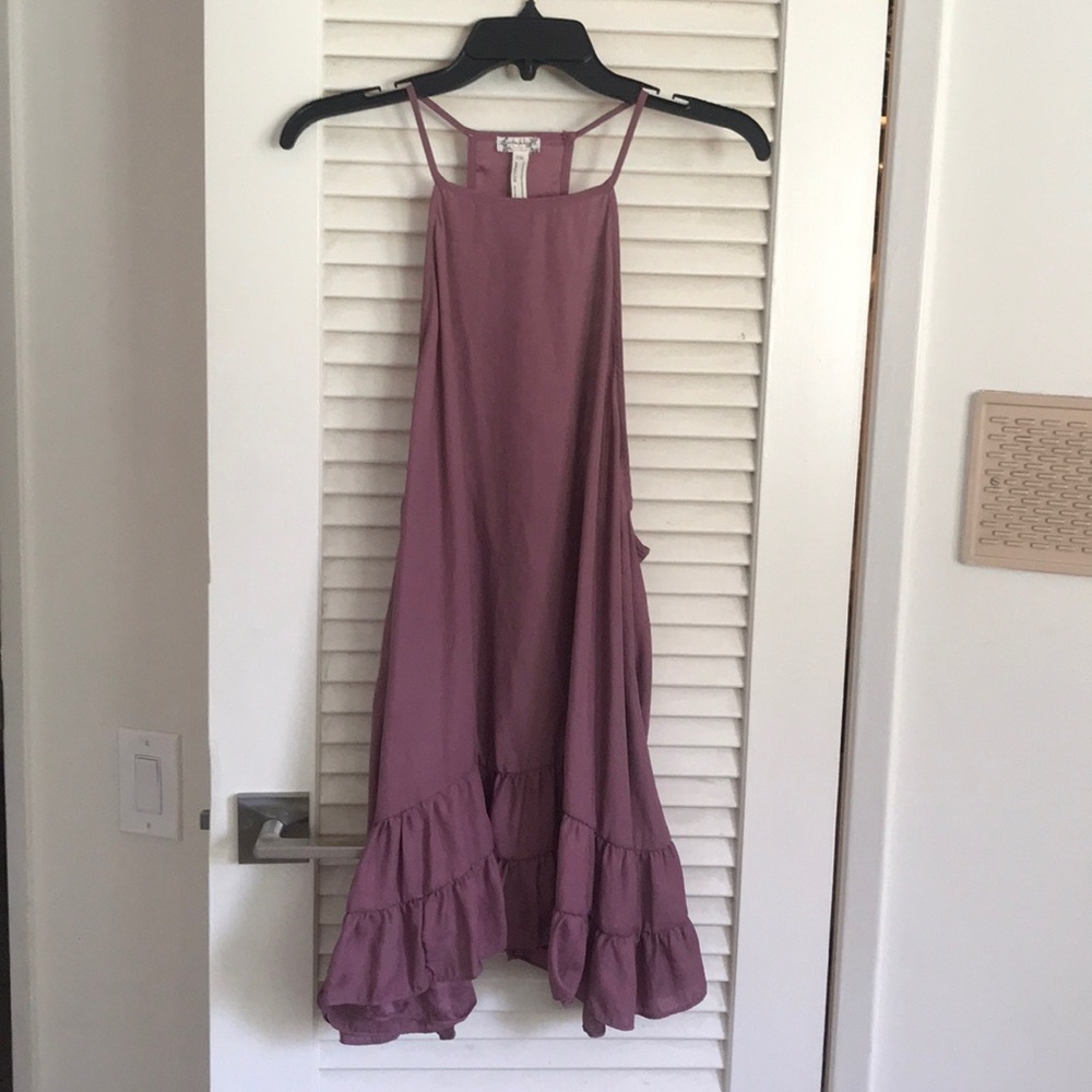 Free people ruffle mini dress